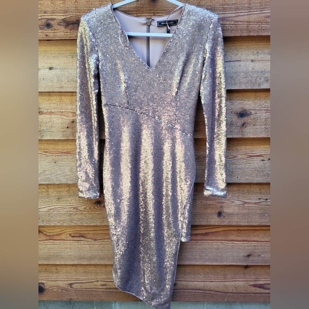 BCBG micro sequined dress 2 NWT